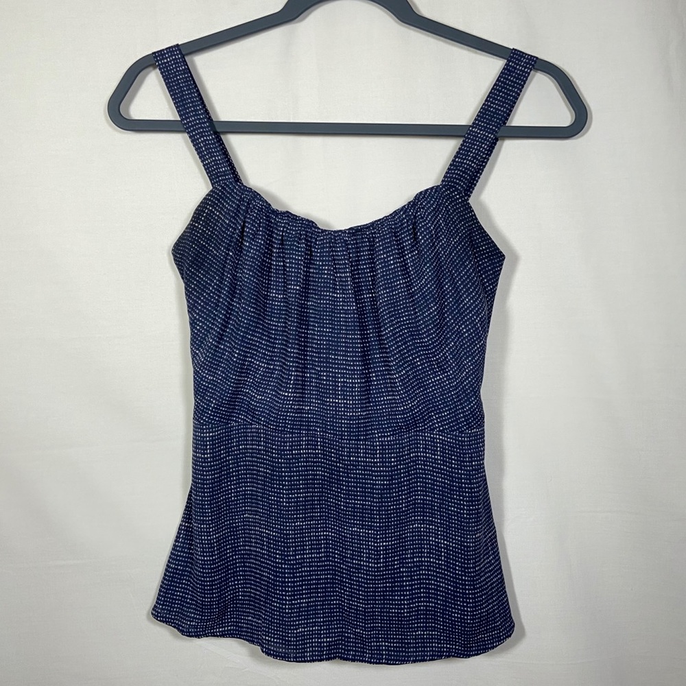 CAbi Daydream Smocked Peplum Tank Top